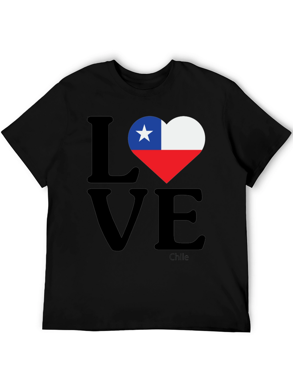 Chile Flag Love Heart T-Shirt
