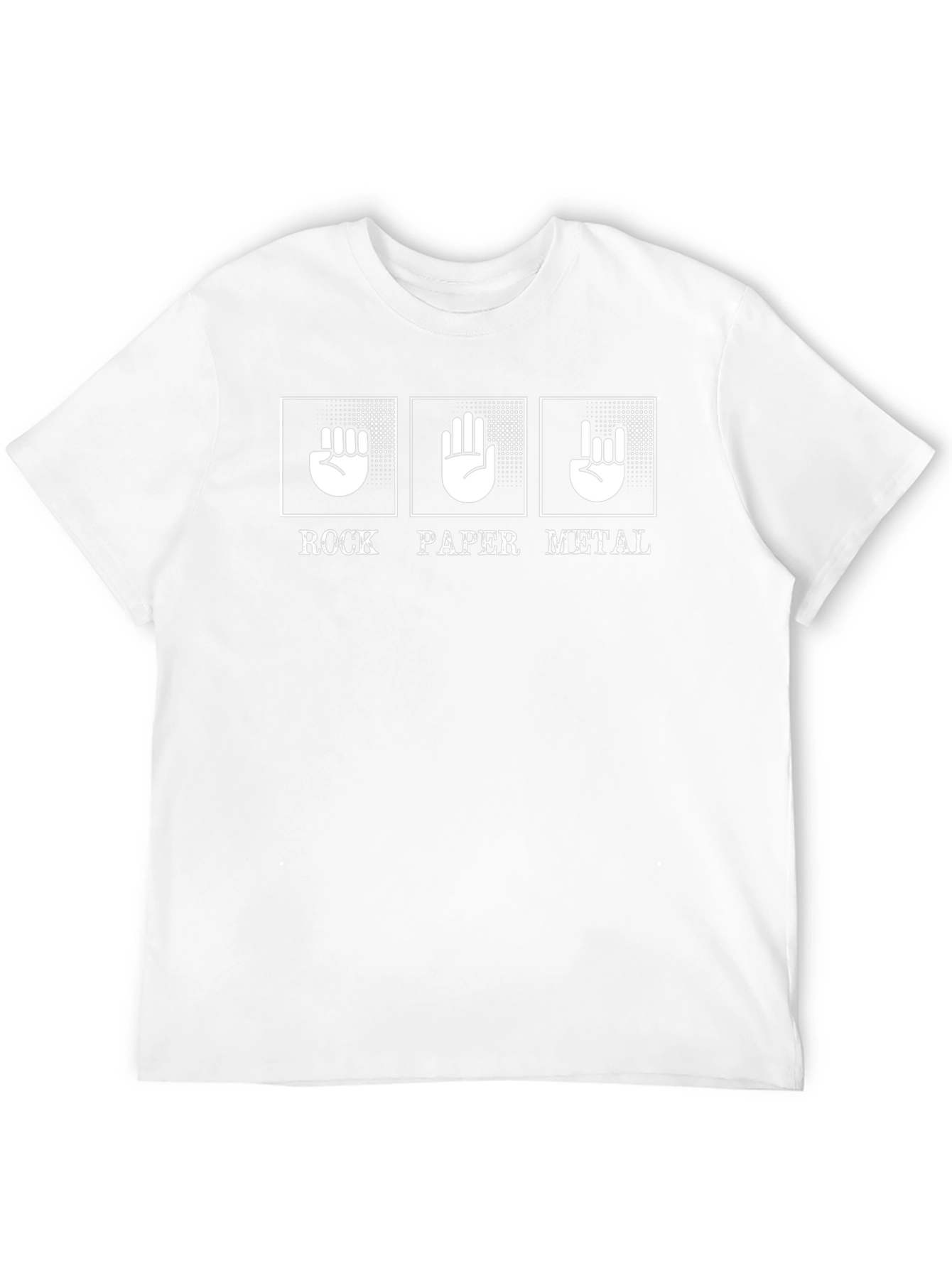 Rock Paper Metal Graphic Tee - Black