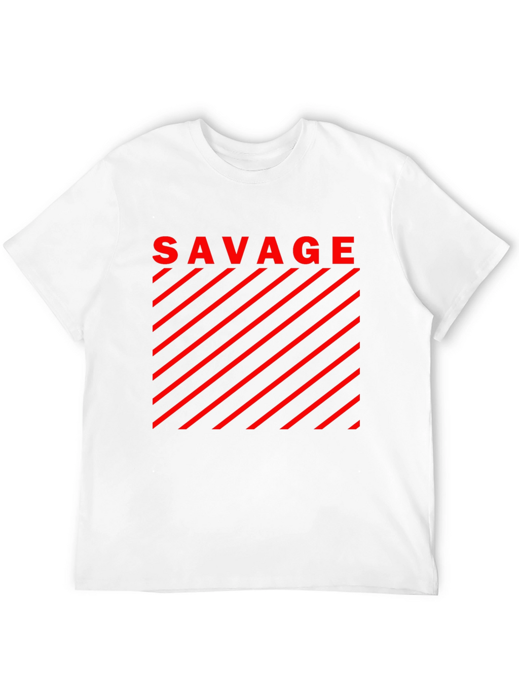 Savage Graphic T-Shirt - Bold Red Design