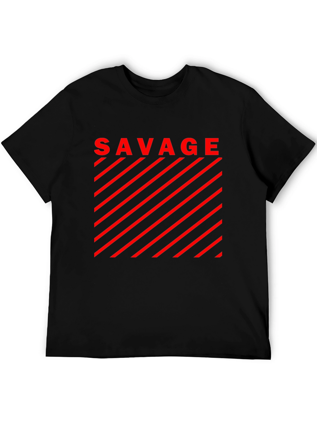 Savage Graphic T-Shirt - Bold Red Design