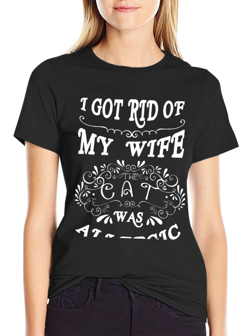 Funny Got Rid of My Wife Novelty T-Shirt