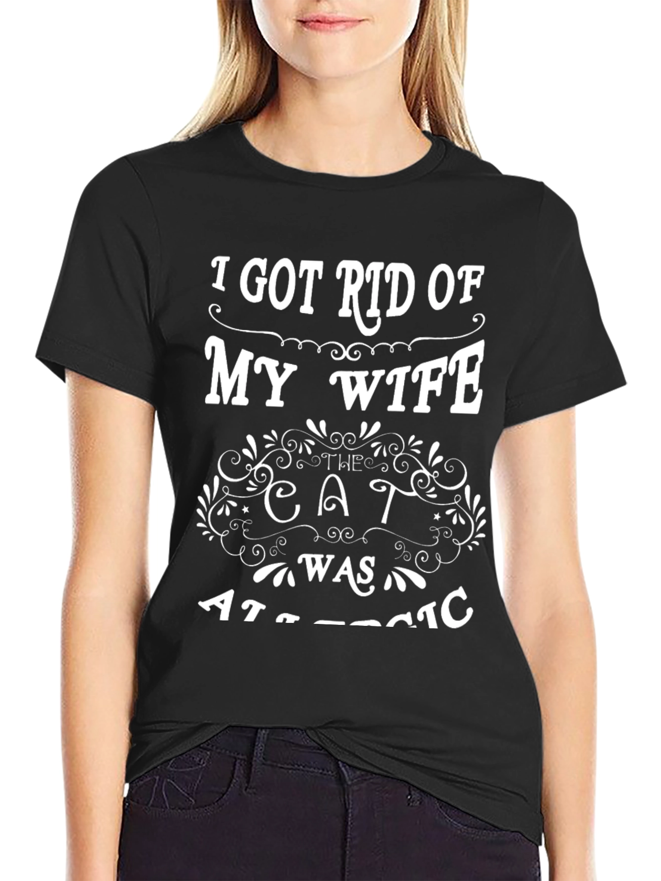 Funny Got Rid of My Wife Novelty T-Shirt