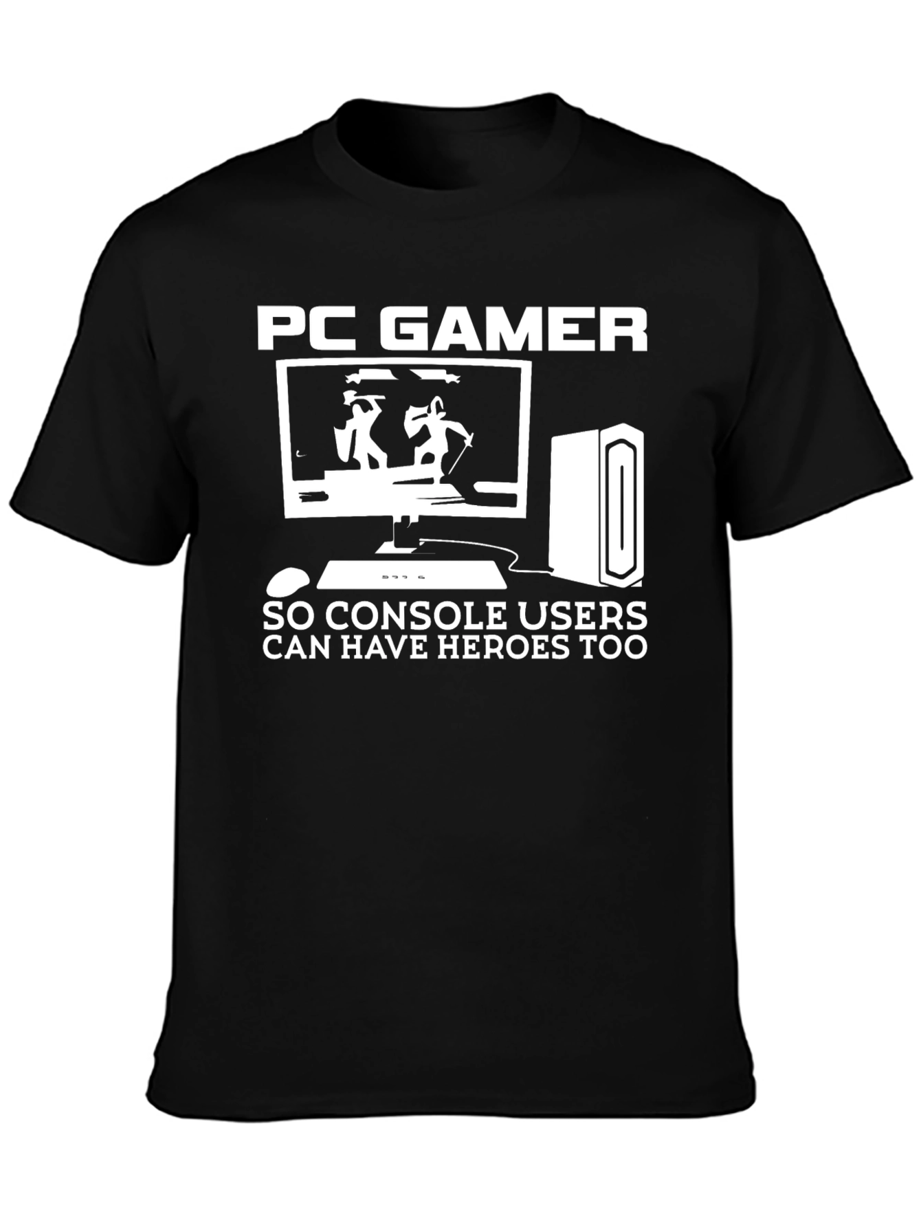 PC Gamer Heroes T-Shirt - Gaming Humor Tee
