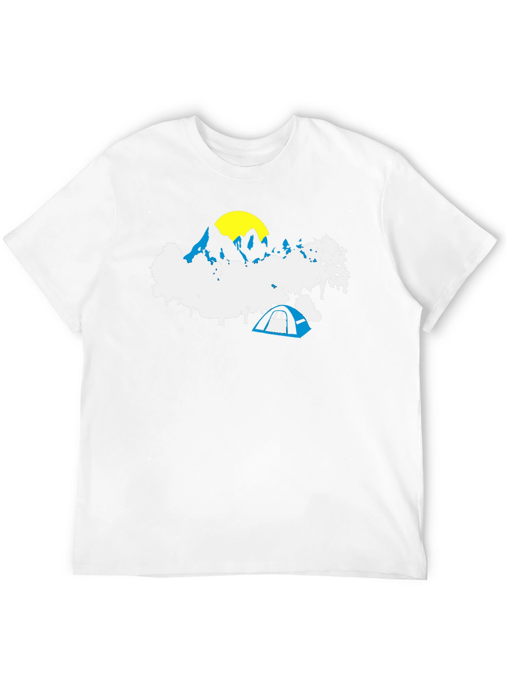 Mountain Camping Graphic Tee - Black