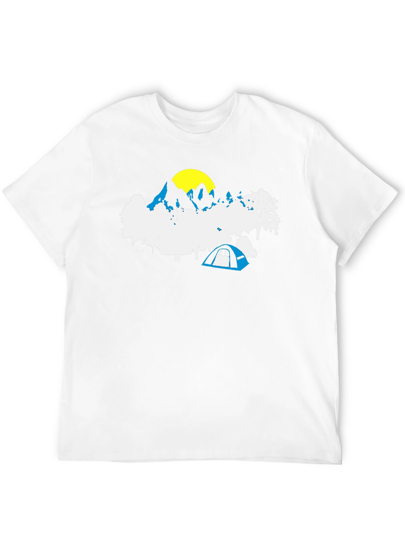 Mountain Camping Graphic Tee - Black