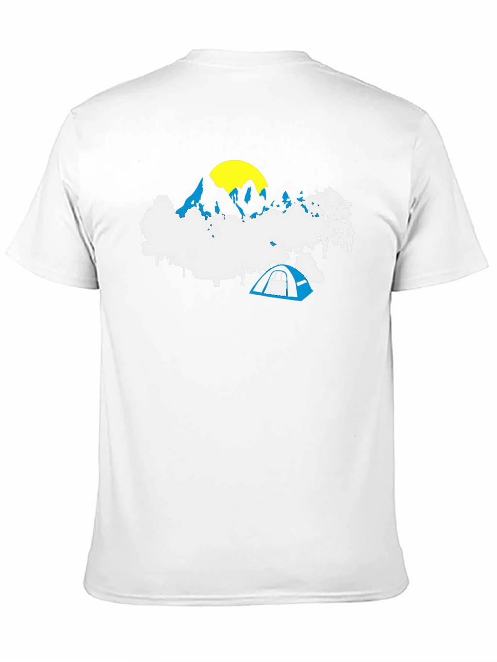 Mountain Camping Graphic Tee - Black