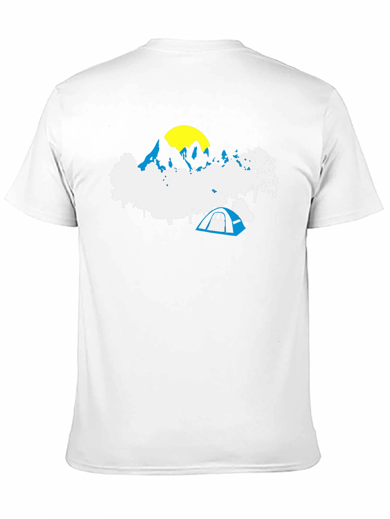 Mountain Camping Graphic Tee - Black
