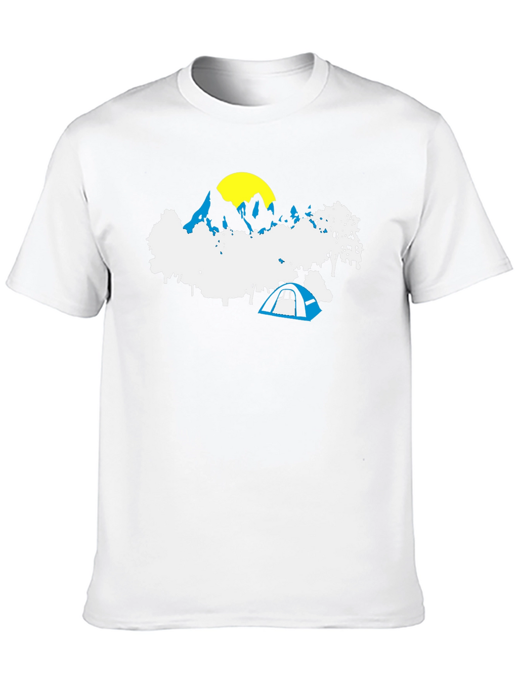 Mountain Camping Graphic Tee - Black