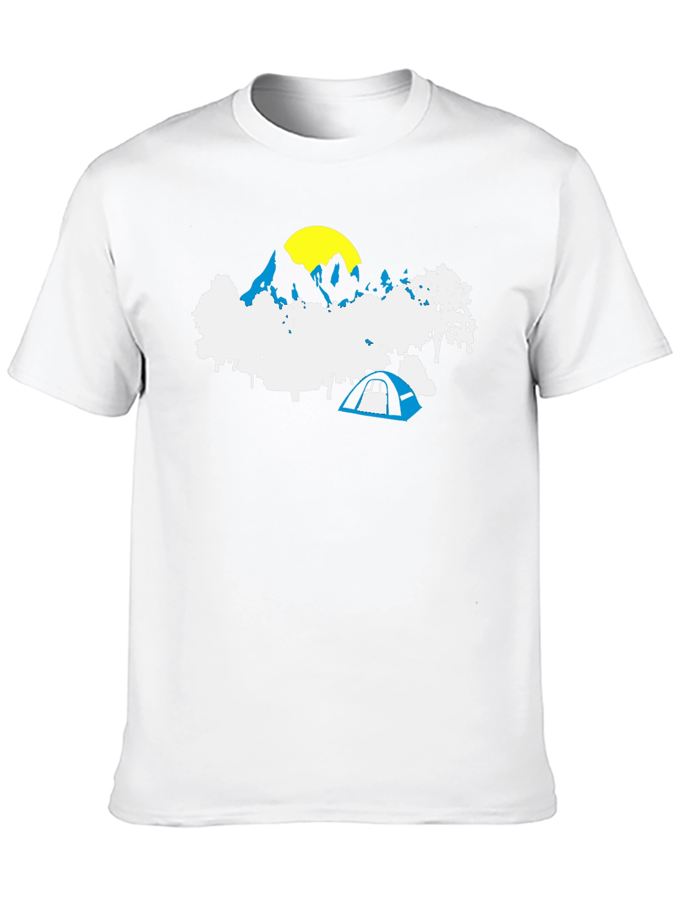 Mountain Camping Graphic Tee - Black