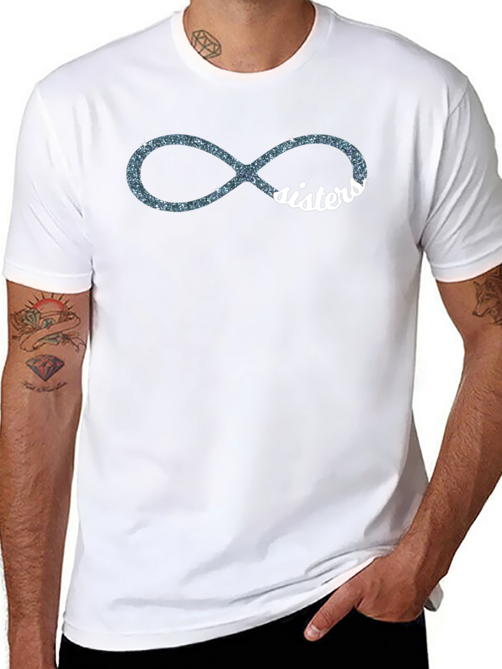 Sisters Infinity Symbol Graphic T-Shirt