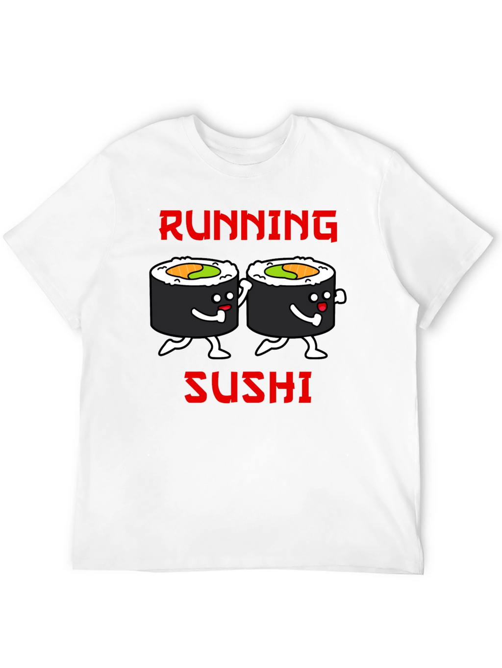 Running Sushi Graphic T-Shirt - Black