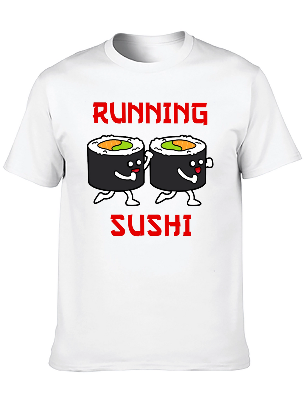 Running Sushi Graphic T-Shirt - Black