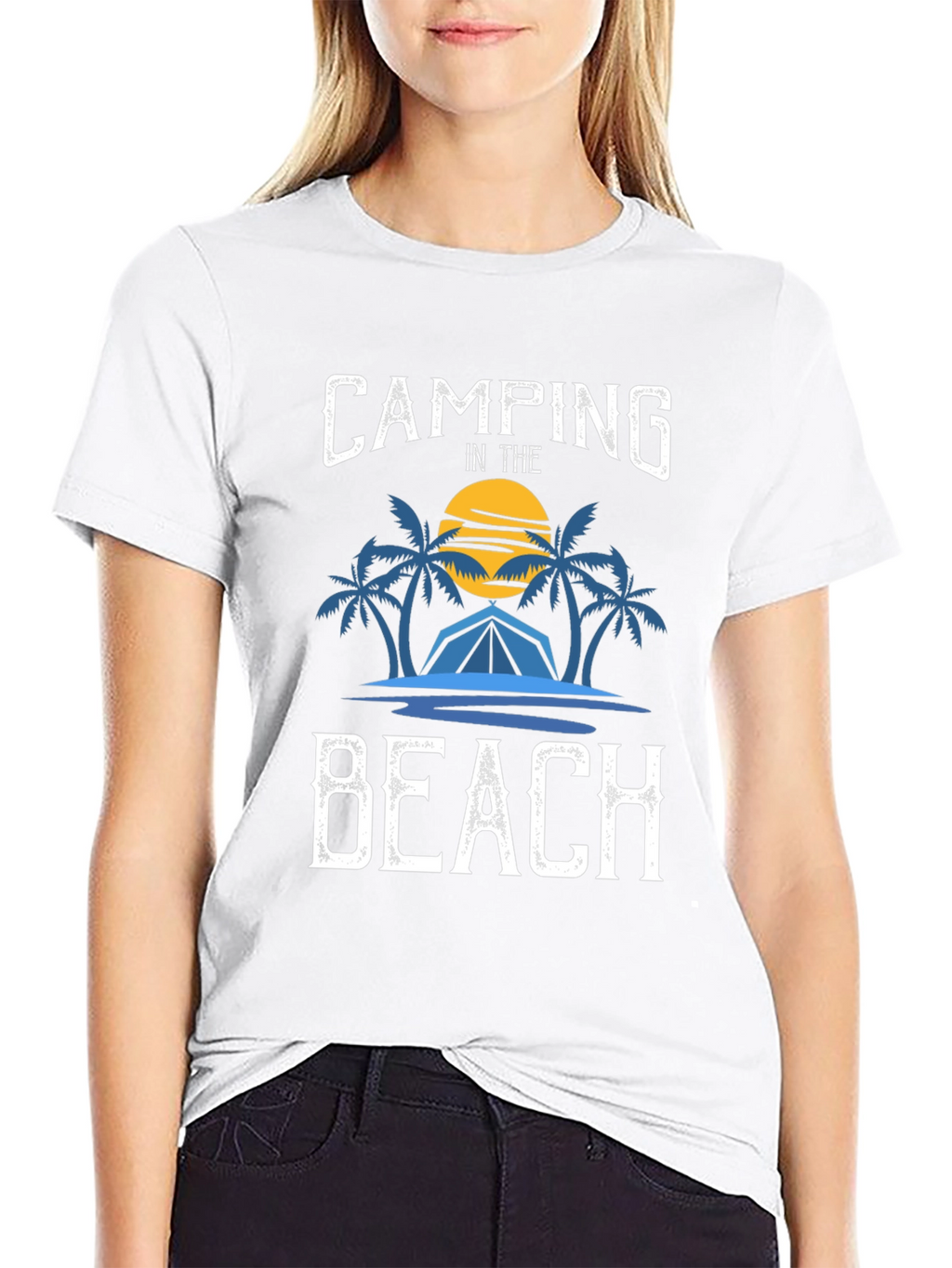 Camping on the Beach Graphic Tee