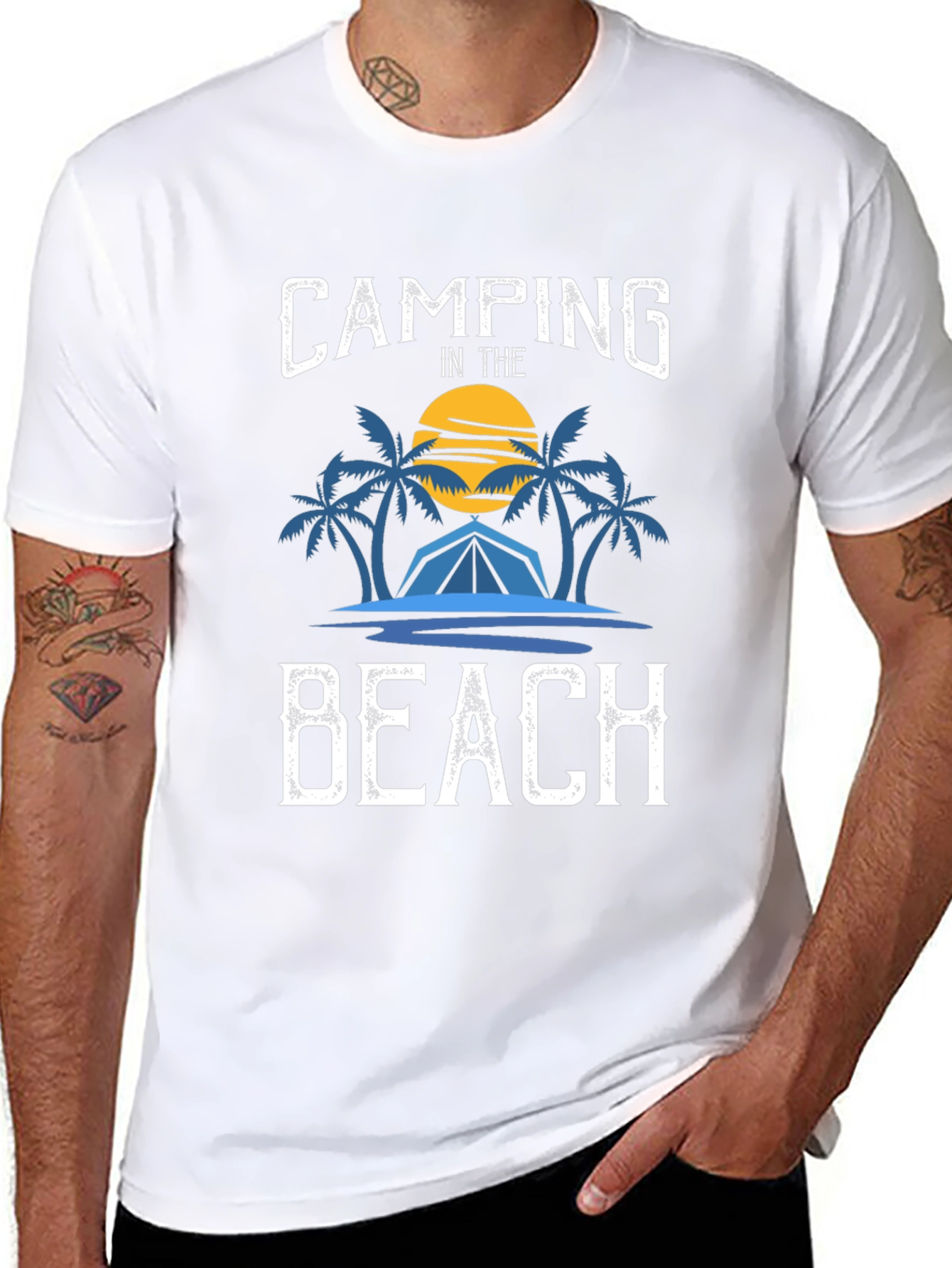 Camping on the Beach Graphic Tee