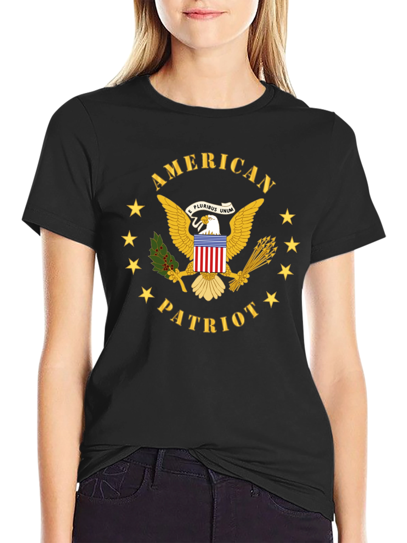American Patriot Eagle Graphic T-Shirt