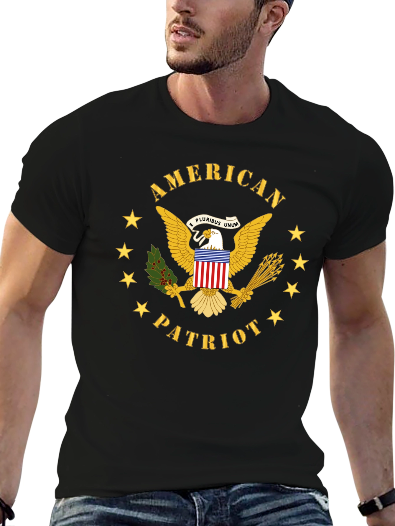 American Patriot Eagle Graphic T-Shirt