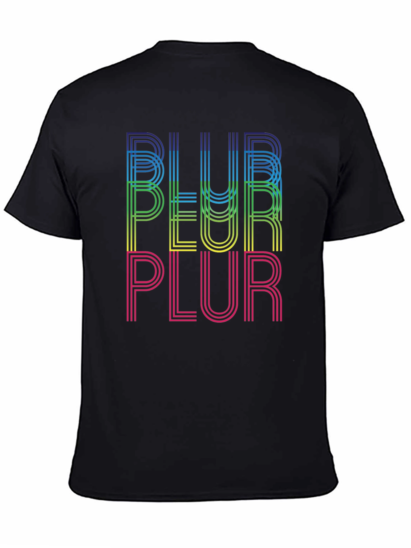 PLUR Graphic Tee - Peace Love Unity Respect Rainbow T-Shirt