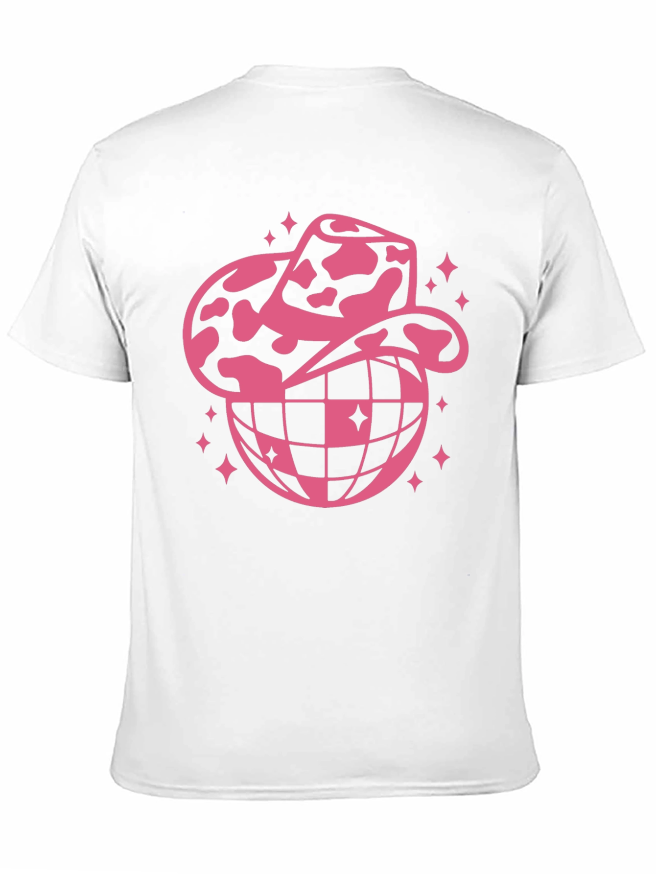 Cowboy Hat Disco Globe Black T-Shirt