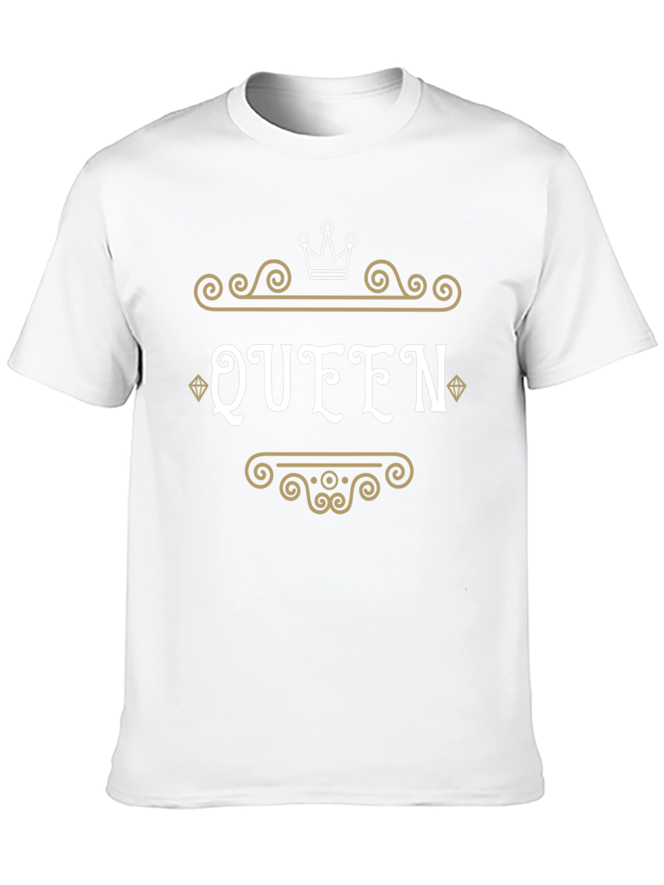 Queen Graphic Tee - Elegant Black T-Shirt