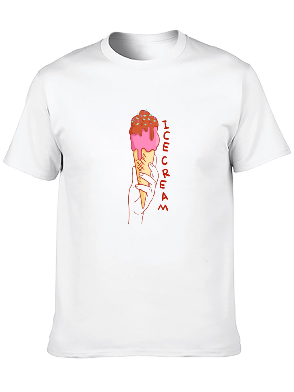 Ice Cream Graphic Tee - Stylish Black T-Shirt