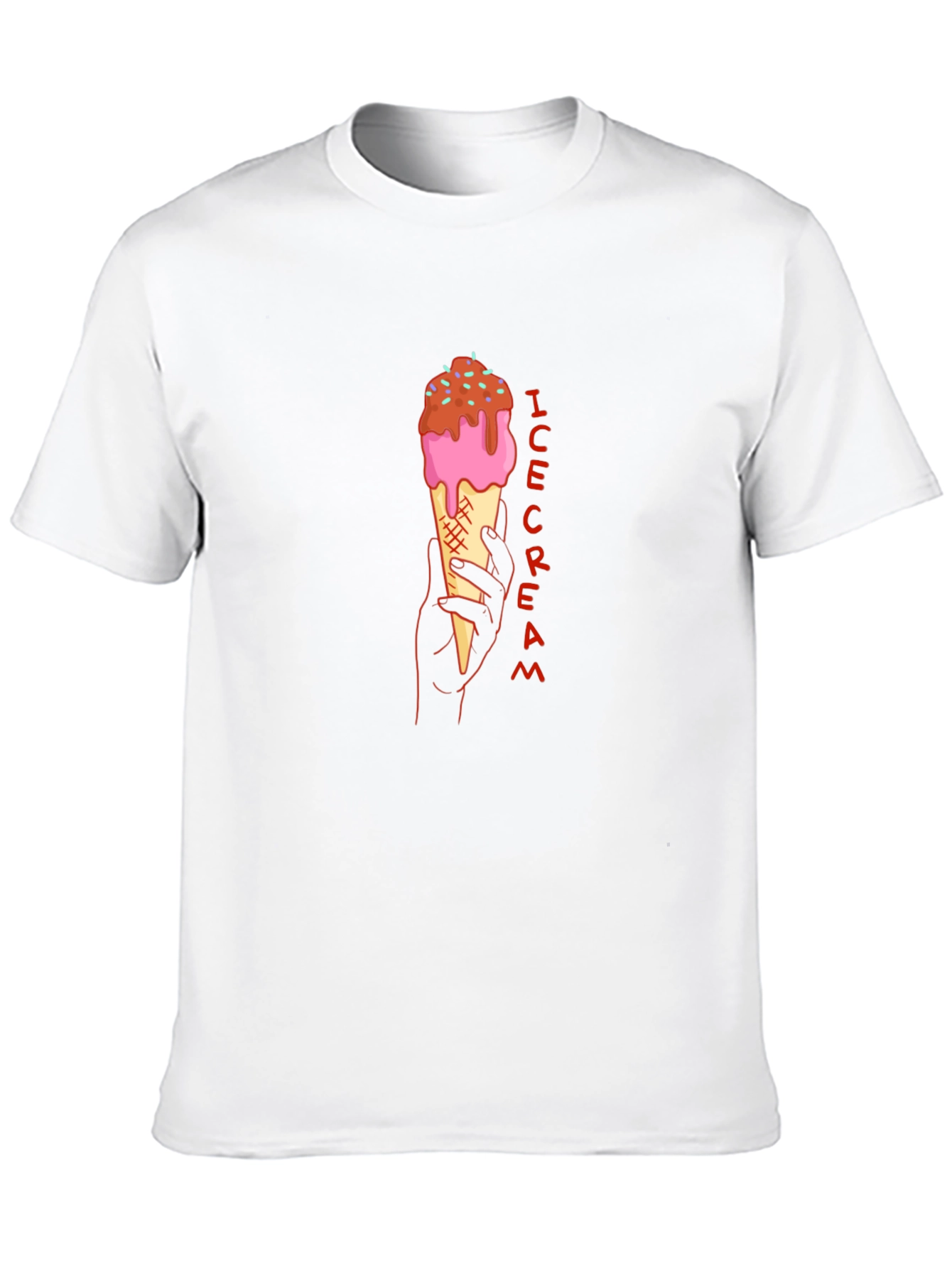 Ice Cream Graphic Tee - Stylish Black T-Shirt