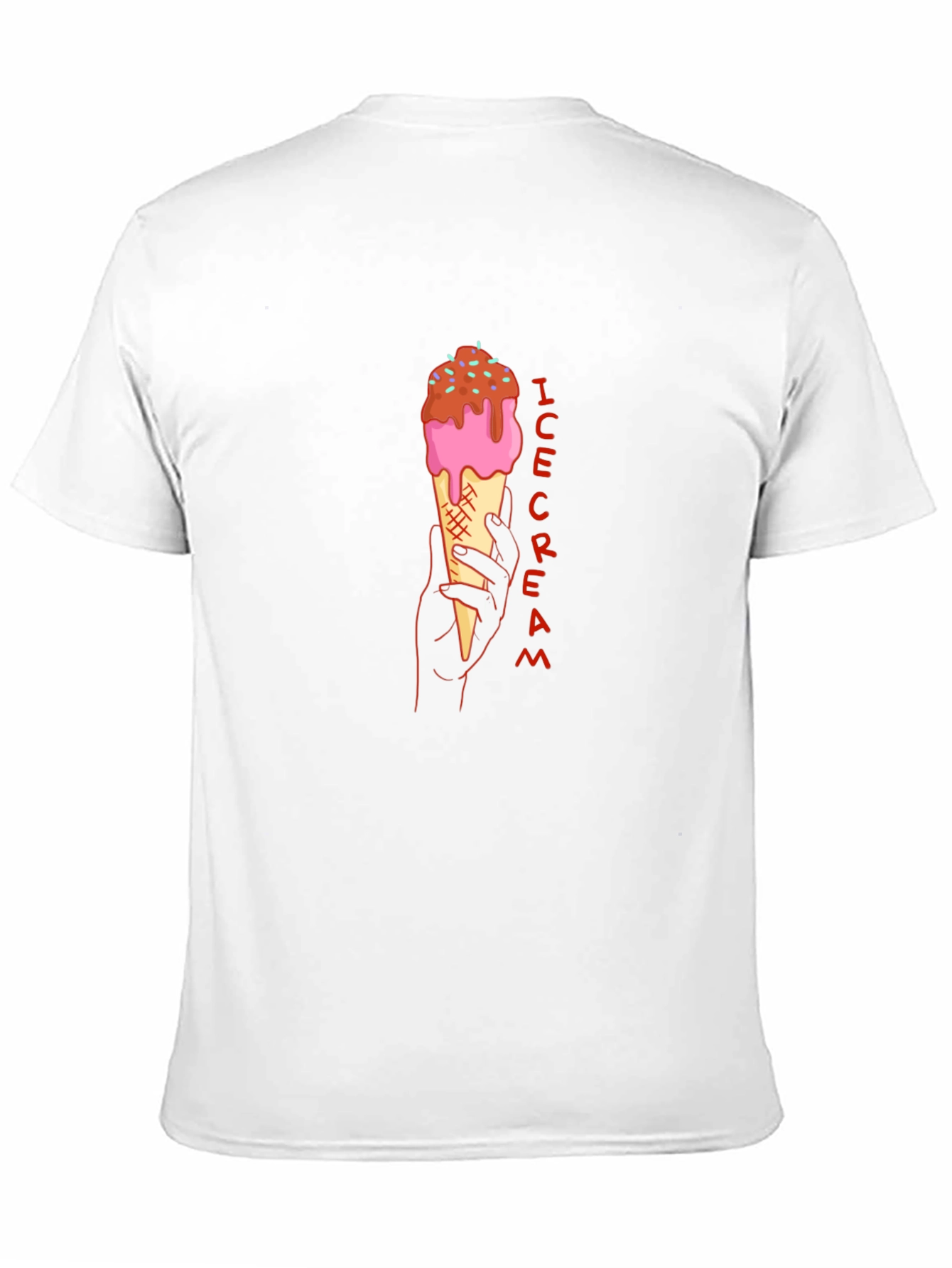 Ice Cream Graphic Tee - Stylish Black T-Shirt