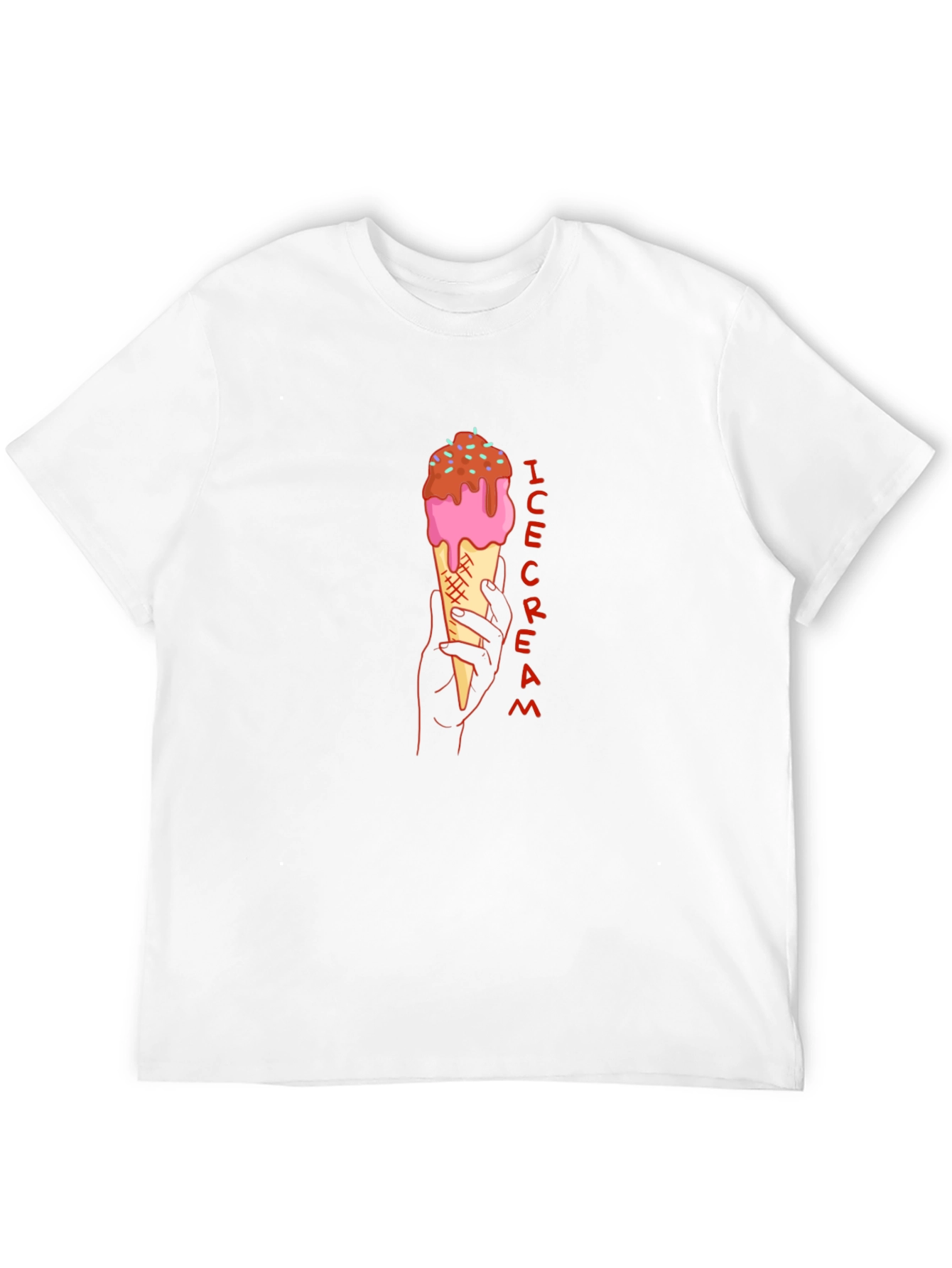 Ice Cream Graphic Tee - Stylish Black T-Shirt