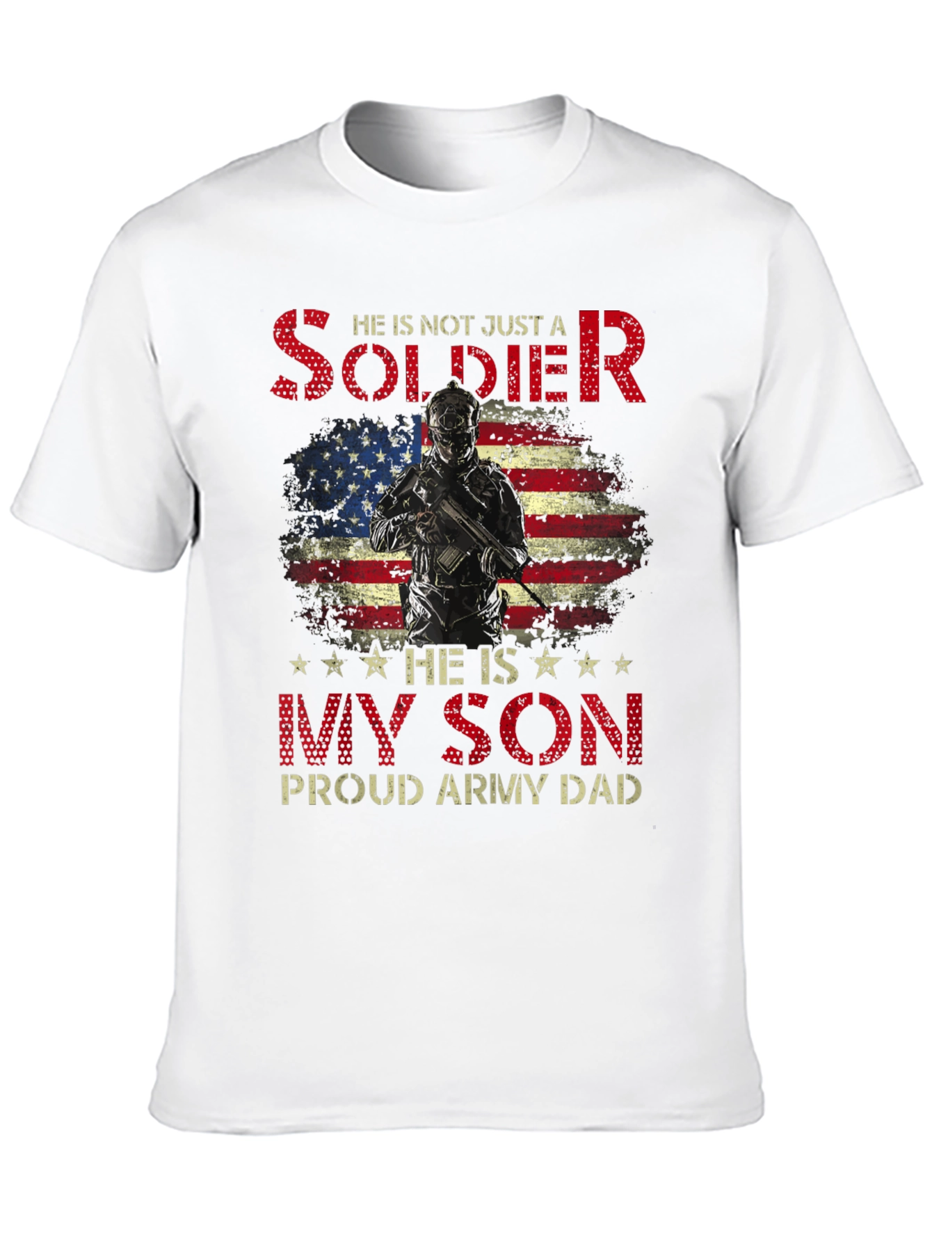 Proud Army Dad Soldier Son T-Shirt