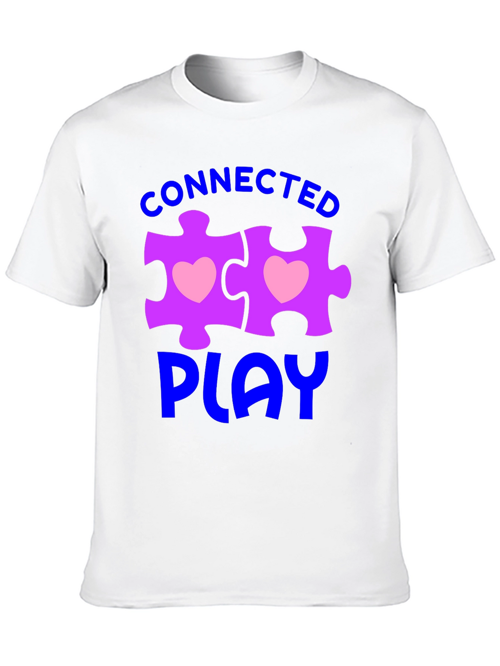Connected Play Autism Awareness Puzzle Piece T-Shirt