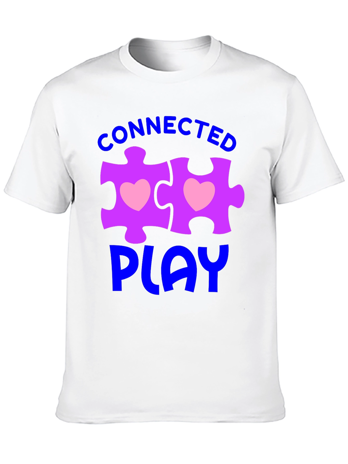 Connected Play Autism Awareness Puzzle Piece T-Shirt