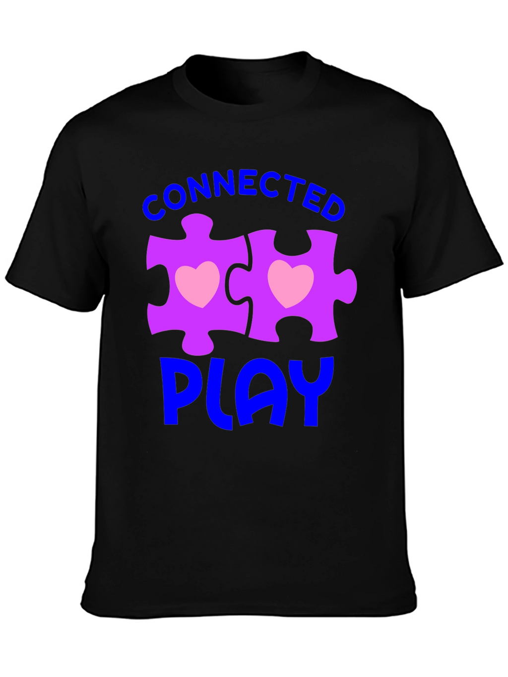 Connected Play Autism Awareness Puzzle Piece T-Shirt