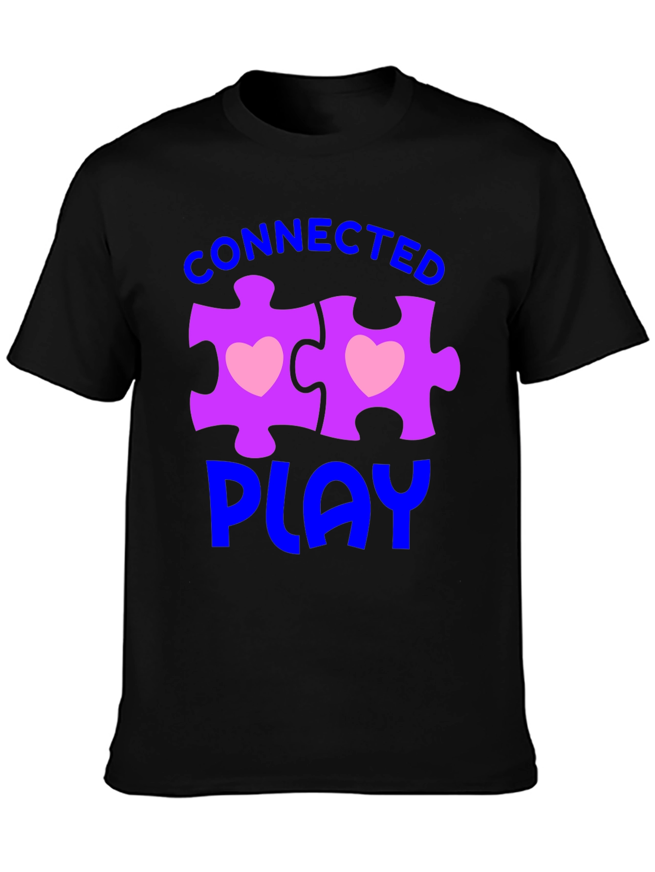 Connected Play Autism Awareness Puzzle Piece T-Shirt