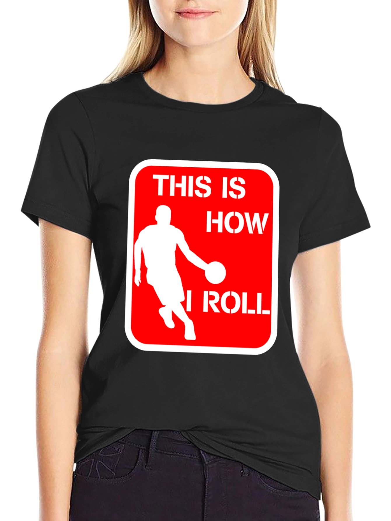 Basketball Player This is How I Roll Black T-Shirt