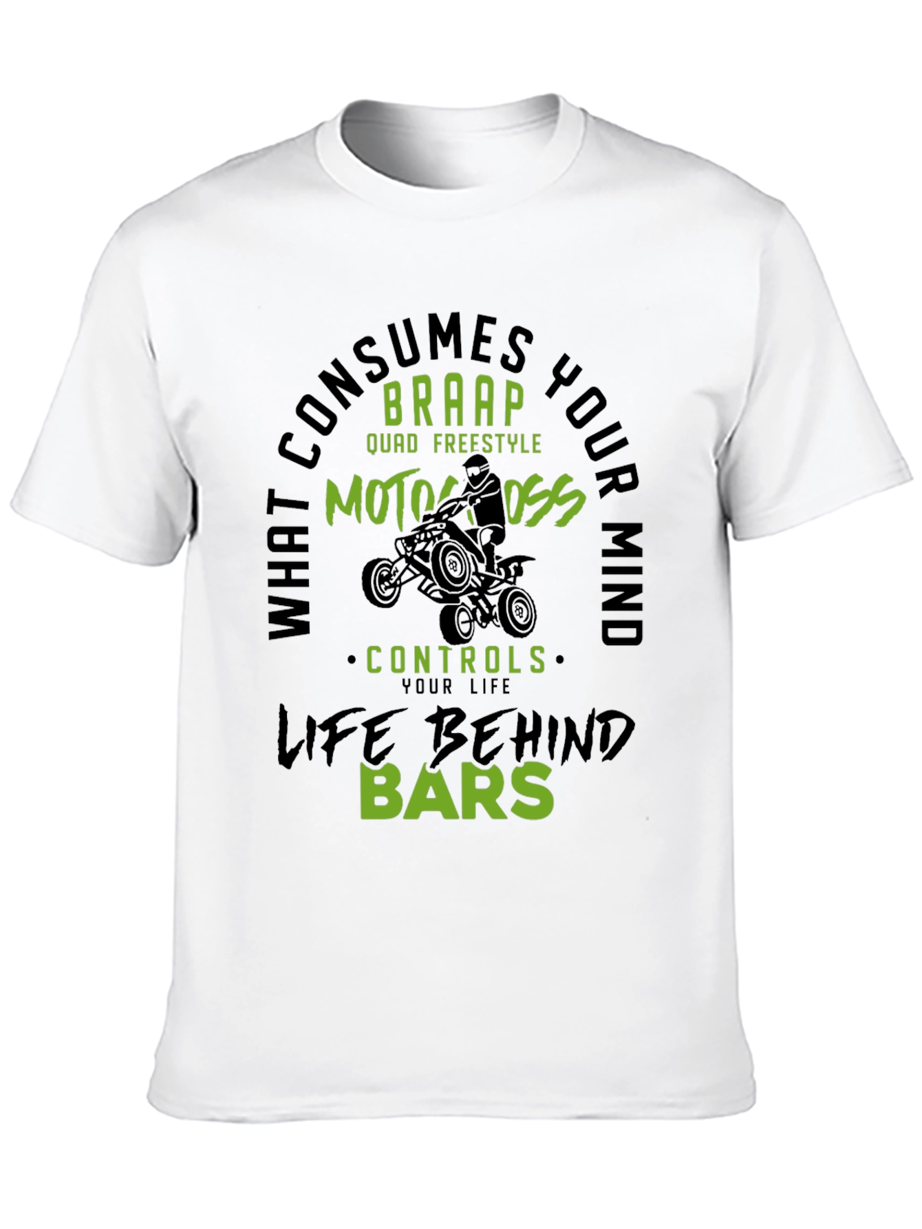 Motocross Life Behind Bars Graphic Tee