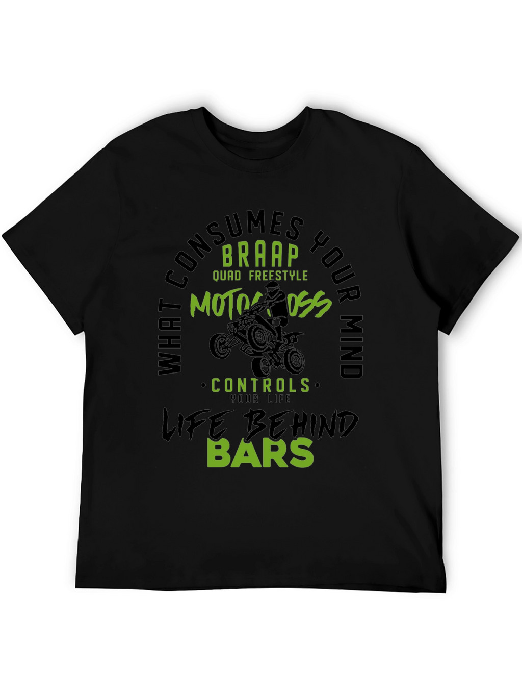 Motocross Life Behind Bars Graphic Tee