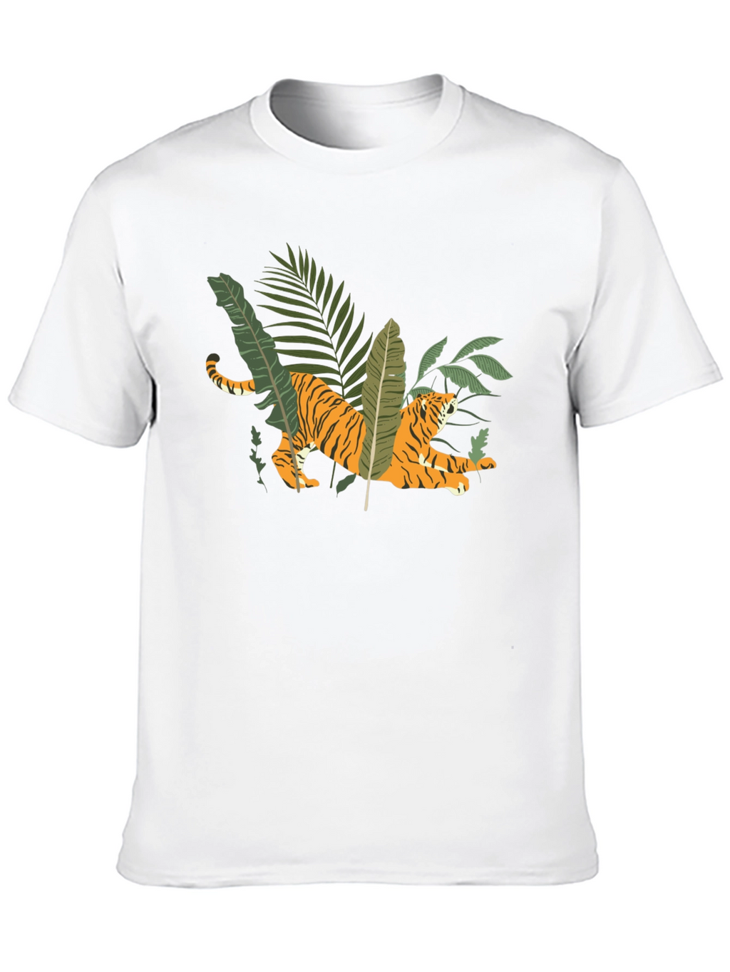 Jungle Tiger Graphic Tee - Black T-Shirt