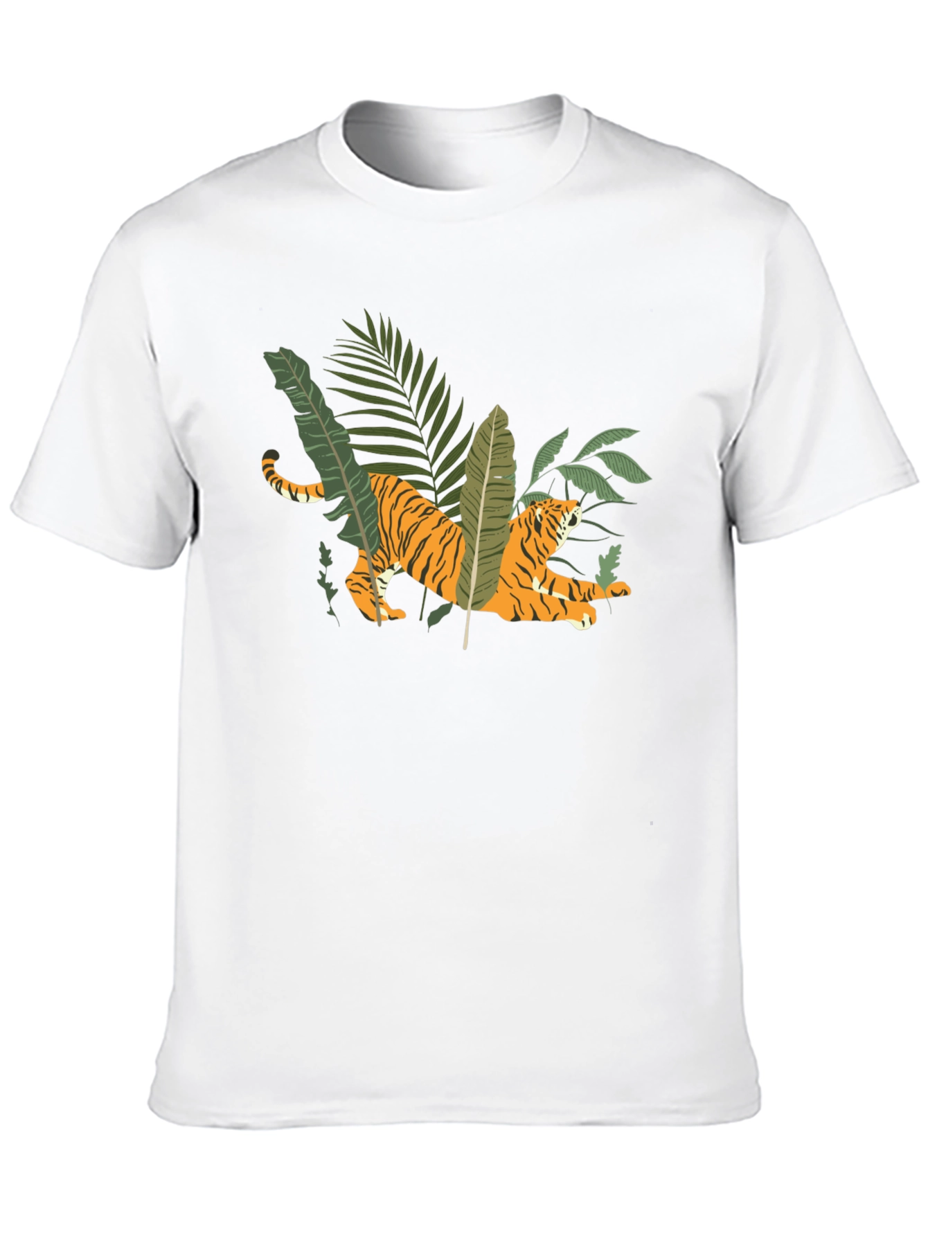 Jungle Tiger Graphic Tee - Black T-Shirt