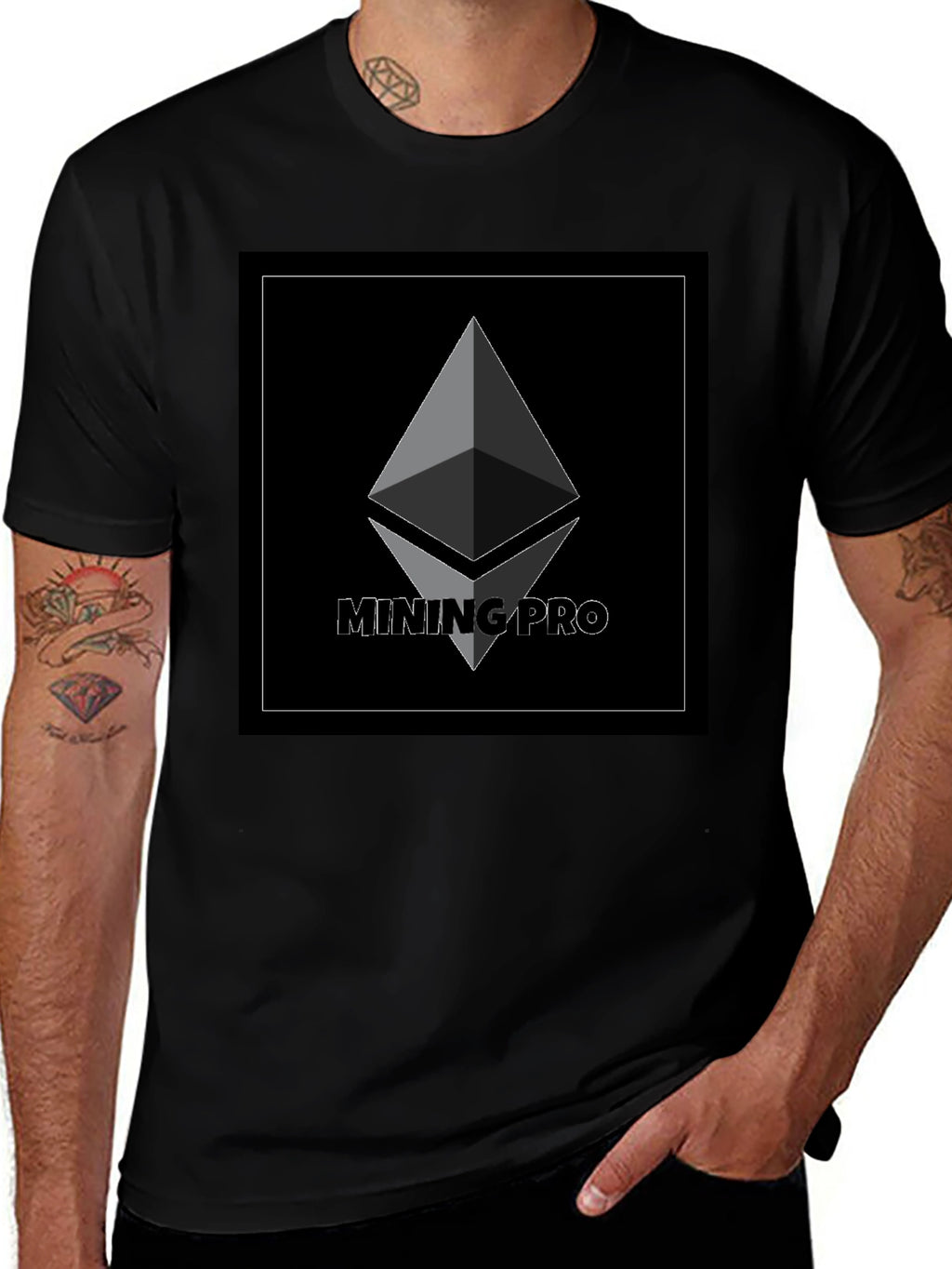 Mining Pro Ethereum T-Shirt - Black Crypto Tee