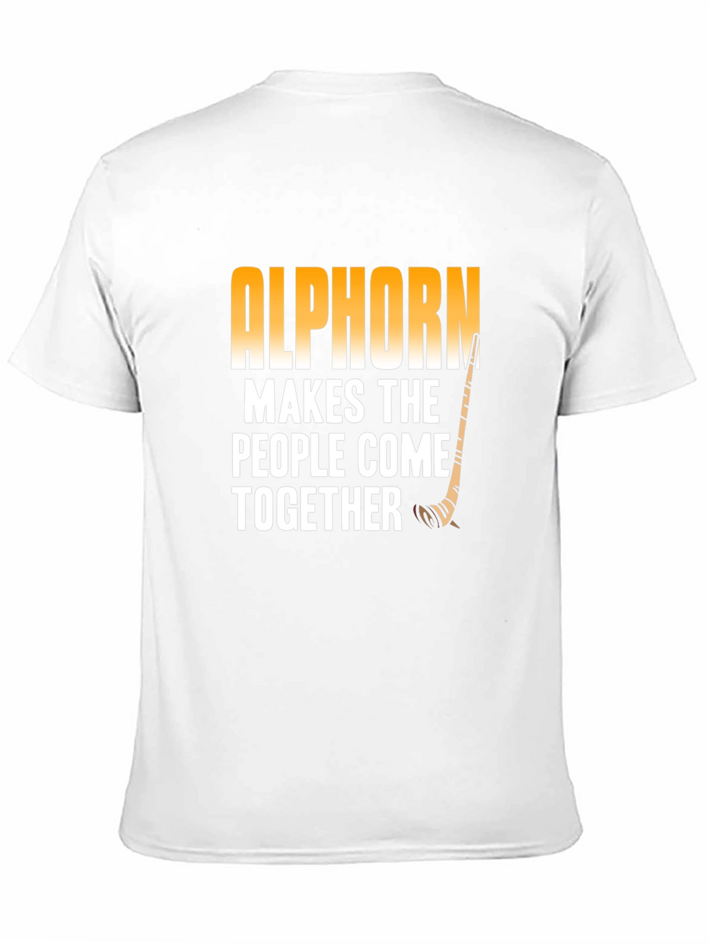 Alphorn Makes the People Come Together Black T-Shirt