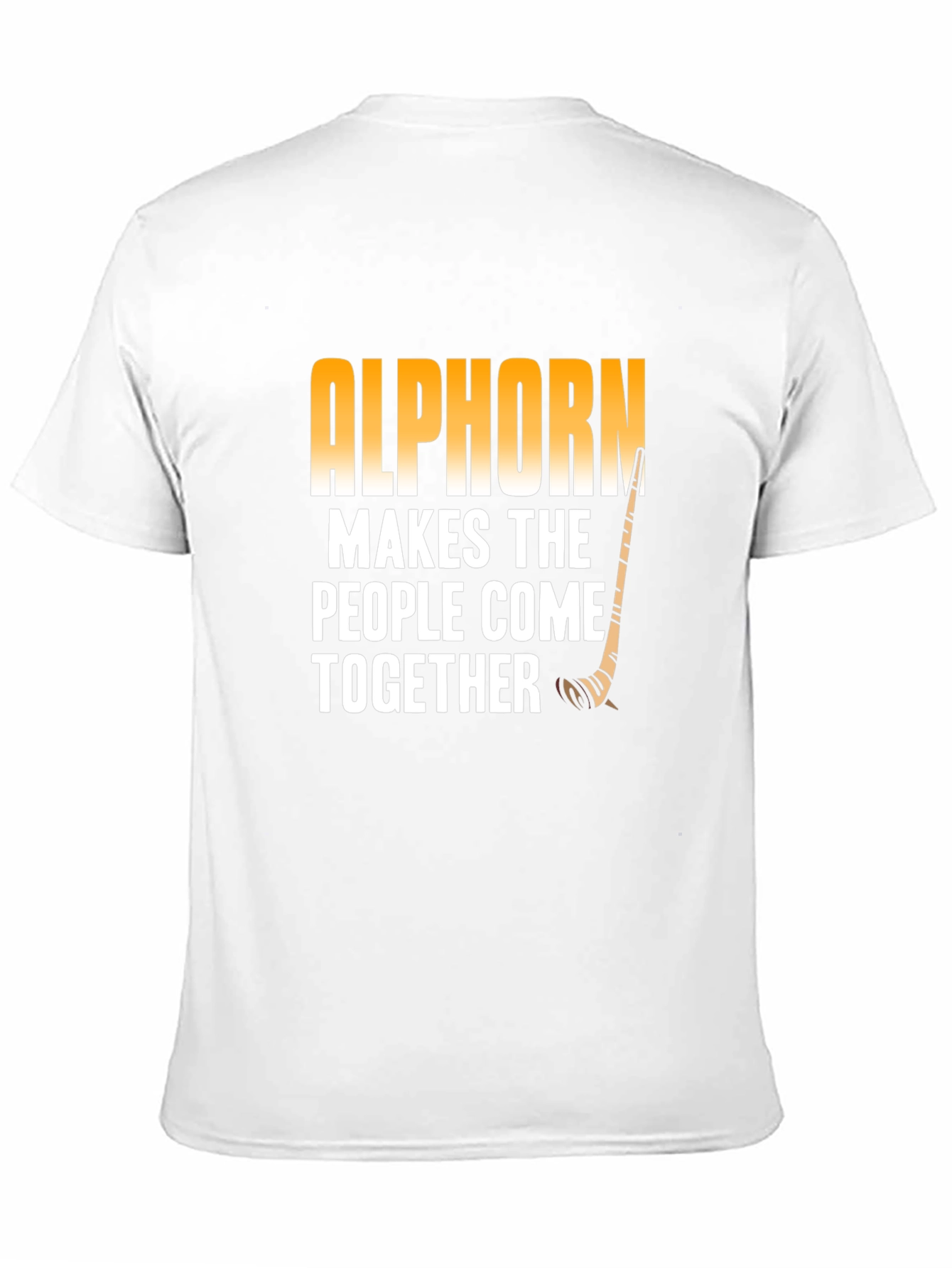 Alphorn Makes the People Come Together Black T-Shirt