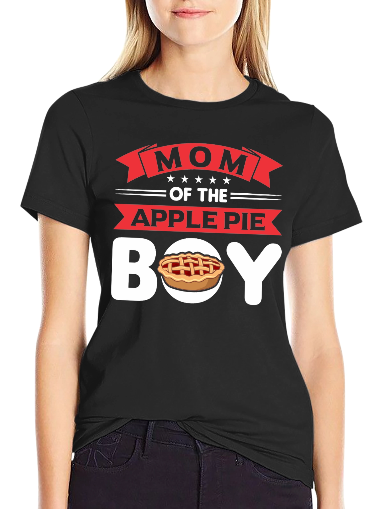 Mom of the Apple Pie Boy T-Shirt - Novelty Graphic Tee