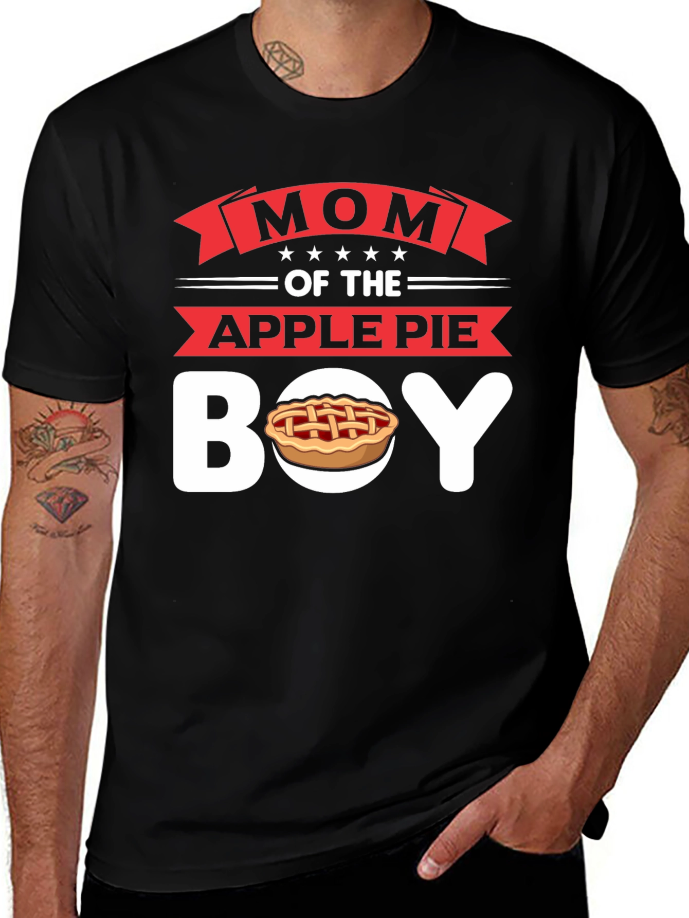 Mom of the Apple Pie Boy T-Shirt - Novelty Graphic Tee