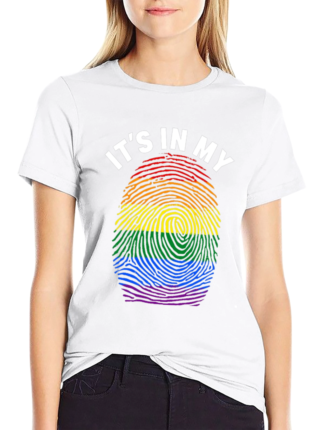 Pride Fingerprint T-Shirt LGBTQ+ Equality