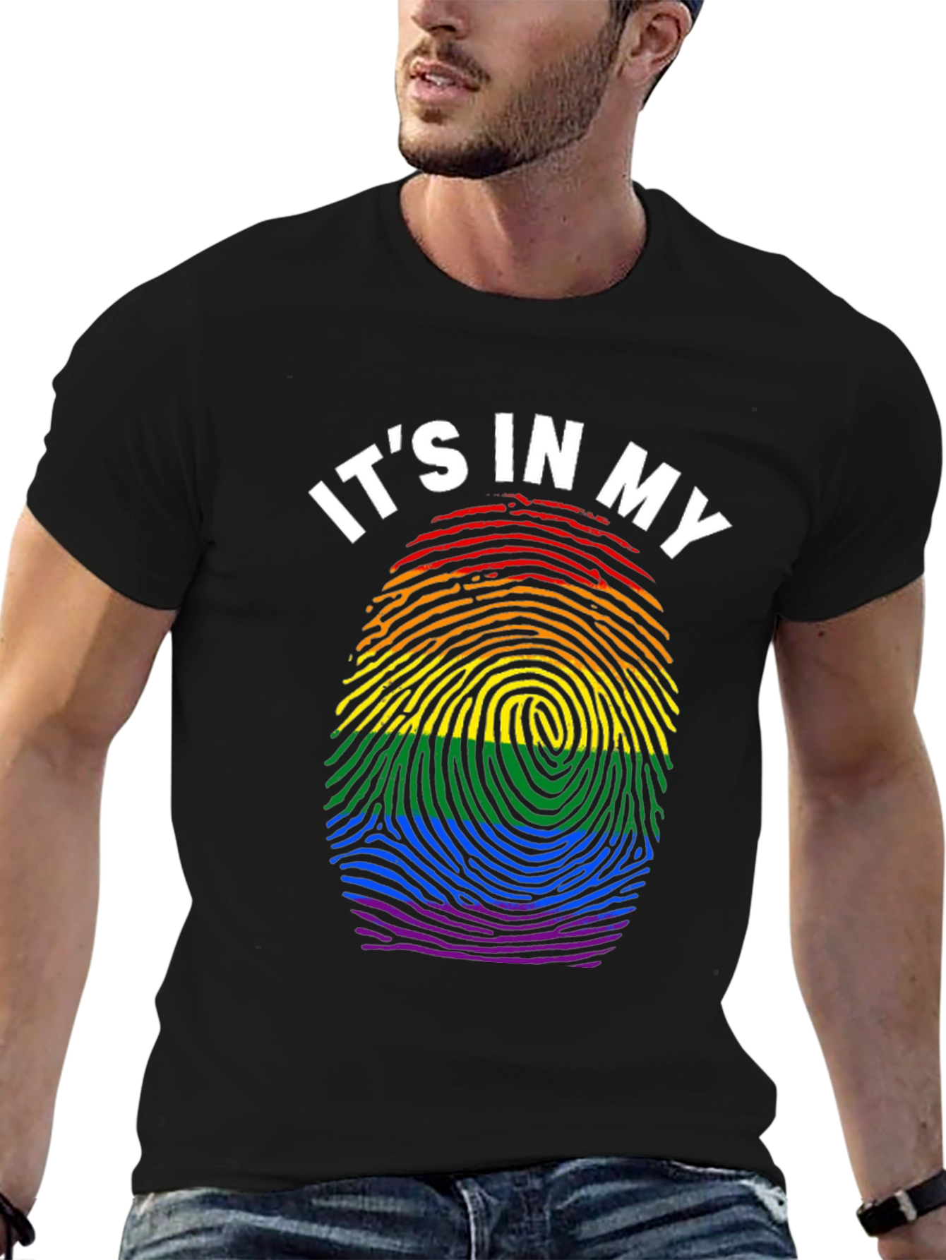 Pride Fingerprint T-Shirt LGBTQ+ Equality