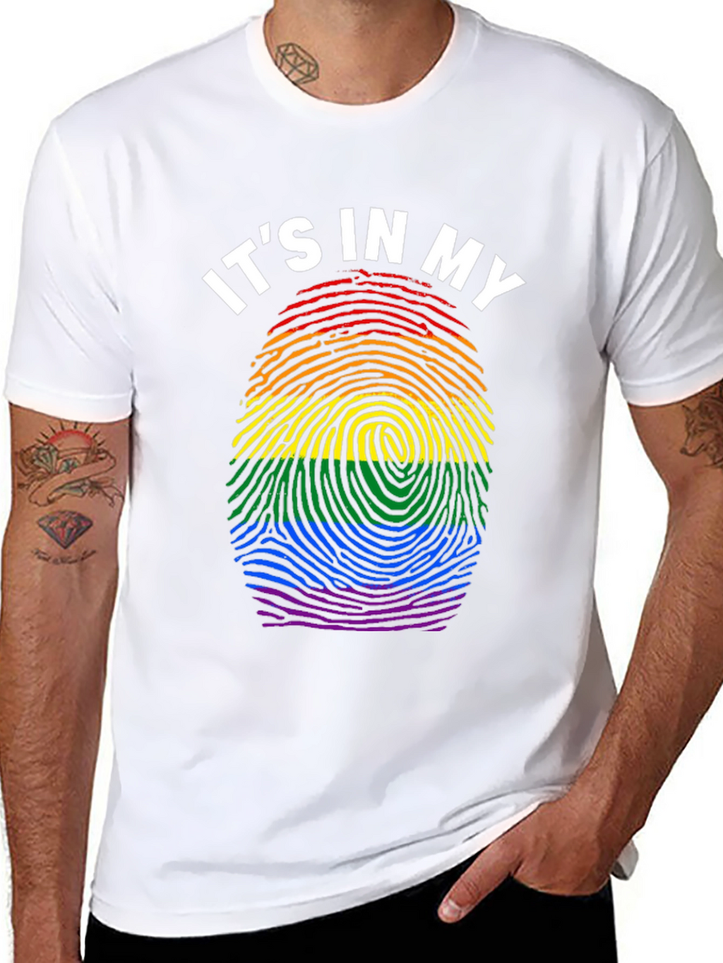 Pride Fingerprint T-Shirt LGBTQ+ Equality