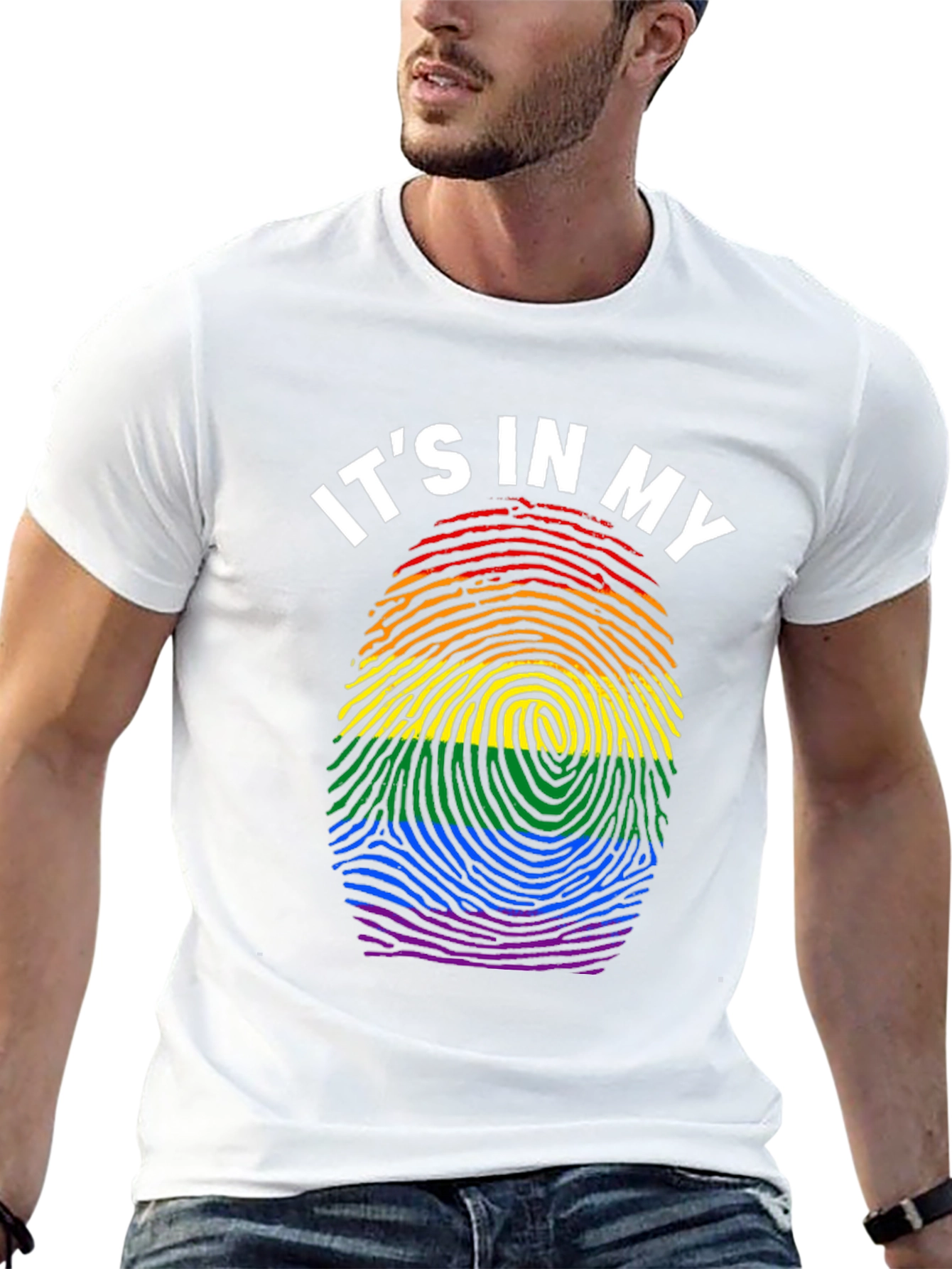 Pride Fingerprint T-Shirt LGBTQ+ Equality