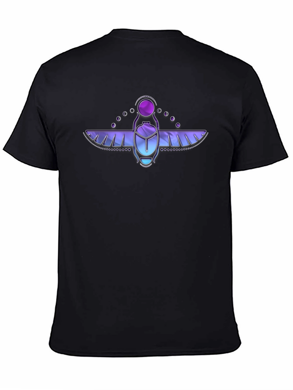 Scarab Beetle Graphic T-Shirt - Black Cotton Tee