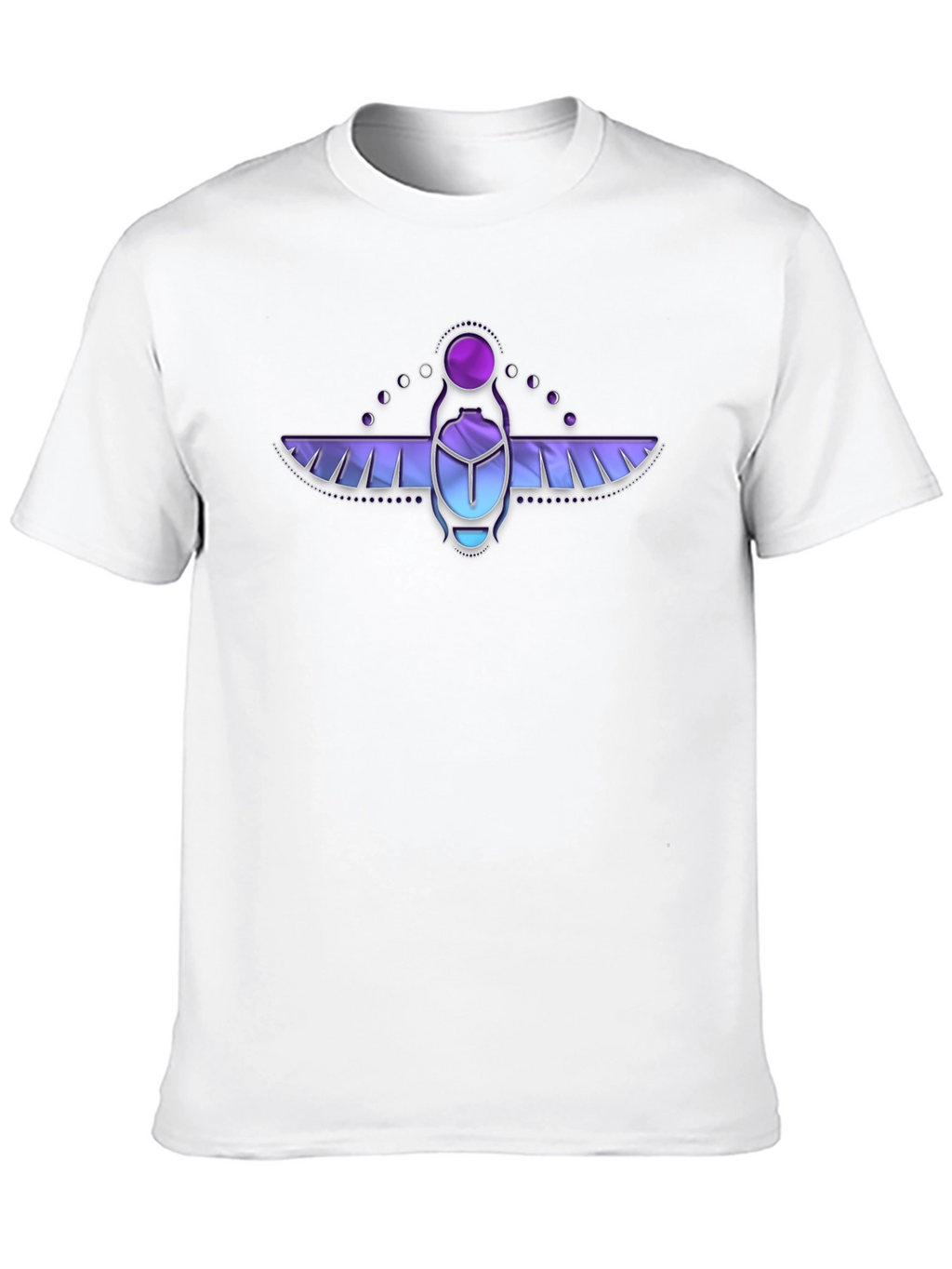 Scarab Beetle Graphic T-Shirt - Black Cotton Tee