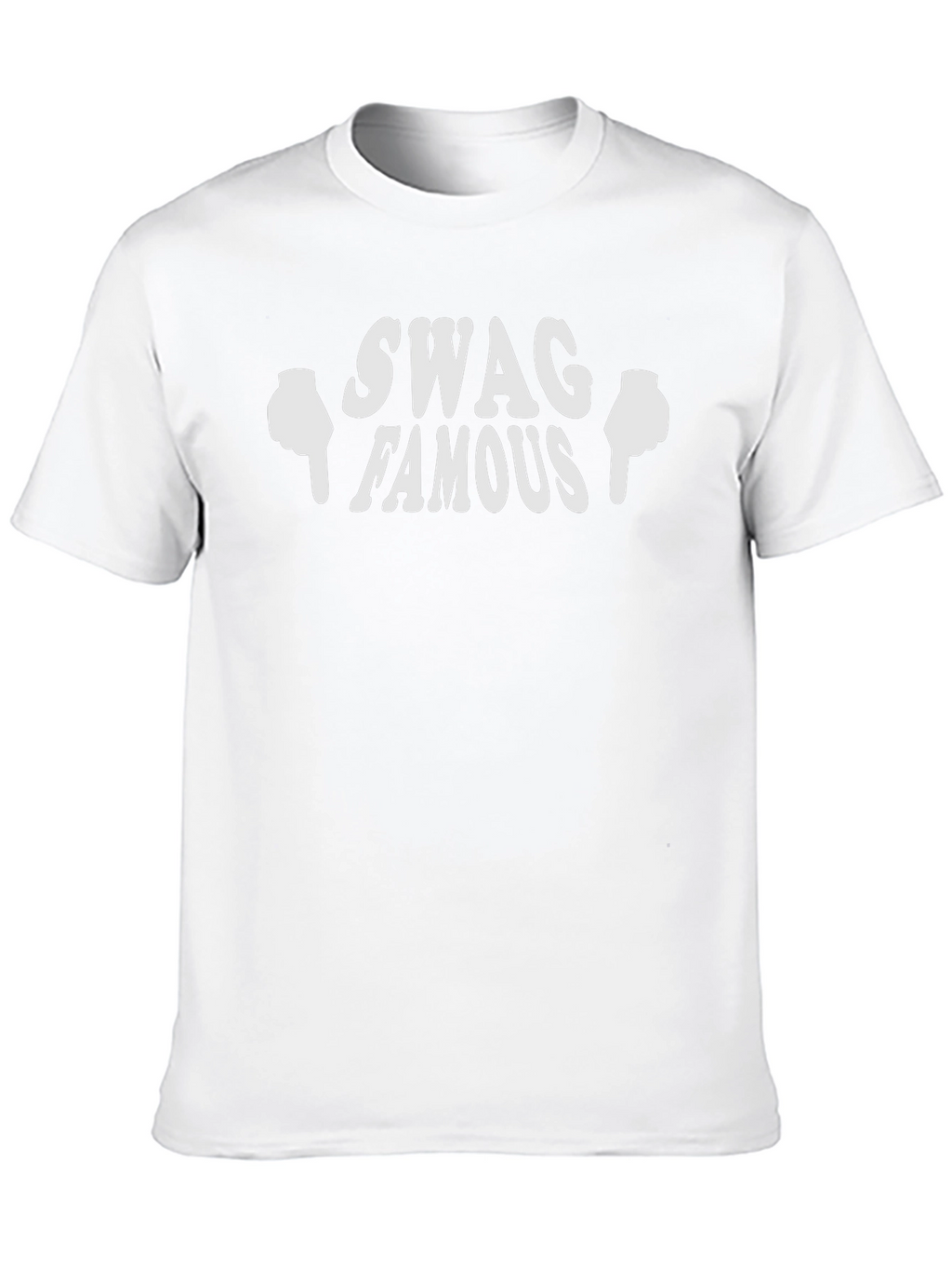 Swag Famous Black Graphic T-Shirt