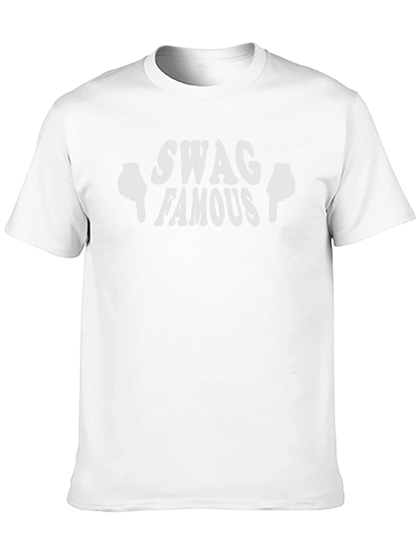 Swag Famous Black Graphic T-Shirt